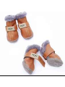 Ботинки L зимние мех DOG коричневые 55х45мм