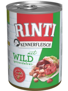 Консерва для собак Rinti Kennerfleisch 400г з дичиной б/з