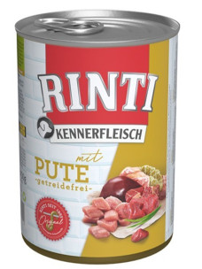 Консерва для собак Rinti Kennerfleisch 400г з індичкою б/з