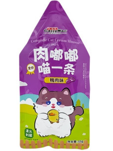 Консерва для котів Cattyman Complete Cream Mousse Duck беззерновий мус з качкою 55г