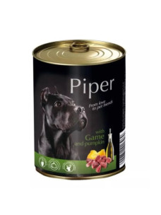 Вологий корм для собак Dolina Noteci Piper Dog з дичиною та гарбузом, 800 г