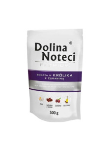 Вологий корм ПАУЧ для собак Dolina NoteciPremium Dog з кроликом та журавлиною, 500 г 34797