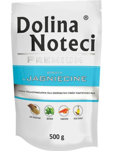Вологий корм ПАУЧ для собак Dolina Noteci Premium Dog з ягням, 500г.