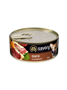Вологий корм Savory Dog Adult Gourmand Duck з качкою для дорослих собак, 100 г