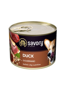 Вологий корм Savory Dog Adult Gourmand Duck з качкою для дорослих собак, 200 г