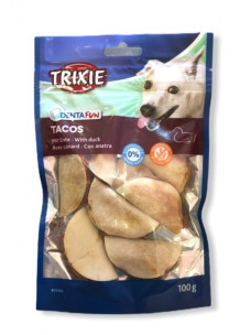 Ласощі для собак TRIXIE 31394 Denta Fun Duck Tacos Тако з качкою, 5,5 см, 100 г