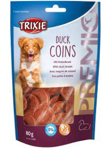 Лакомство для собак Trixie 31587 Premio Duck Coins Монеты из утиной грудки, 80 г.
