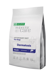Ветеринарный диетический корм Nature's Protection Superior Care Veterinary Diet Dermatosis Salmon Adult All Breed Dogs (NPSCVET47580) с лососем для здоровья кожи и шерсти взрослых собак всех пород, 1.5 кг