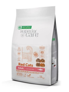 Сухий беззерновий корм Nature's Protection Superior Care Red Cats Grain Free with Herring Adult all breeds (NPSС47631) з оселедцем для дорослих котів усіх порід із рудим або коричневим забарвленням шерсті, 1.5 кг
