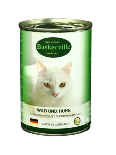 Влажный корм для кошек Baskerville Оленина с мясом птицы, 400 г