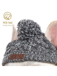 Шапка S Pets Tale в'язана на мотузках ОГ-22,9-30,5см сіра