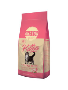 Повноцінний сухий корм Nature's Protection ARATON Kitten All Breeds (ART45645) з м’ясом птиці для кошенят, 15 кг