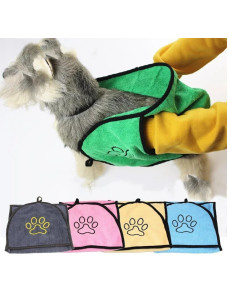 Полотенце банное для животных с карманами 65х23см