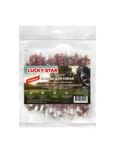 Лакомства для собак Lucky Star — куриное вяленое мясо на большой кальцинированной палочке, 200 г, RM041S