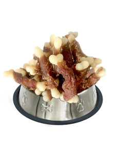 Лакомства для собак Lucky star Кальциевая кость в оболочке из вяленого утиного мяса, 500 г, DM003