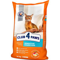 Club 4 Paws Adult Cats Sensitive Digestion – сухой корм для кошек с чувствительным пищеварением 14 кг (Клуб 4 Лапы)