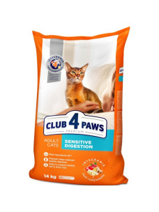 Club 4 Paws Adult Cats Sensitive Digestion – сухой корм для кошек с чувствительным пищеварением 14 кг (Клуб 4 Лапы)