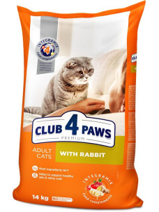 Club 4 Paws Adult Cats Rabbit – сухой корм с кроликом для взрослых кошек 14 кг (Клуб 4 Лапы)