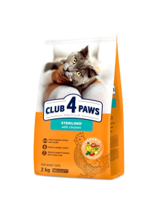 Club 4 Paws Adult Cats Sterilised – сухой корм для стерилизованных кошек 2 кг (Клуб 4 Лапы)