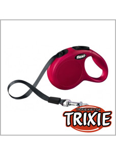 Поводок-рулетка красная Flexi NEW Сlassic лента 3м, для собак до 12кг ТХ-11823 (Trixie, Флекси)