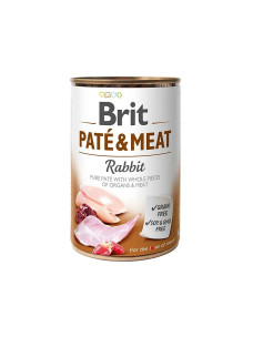 Вологий корм для собак Brit Pate & Meat Dog з кроликом, 400 г