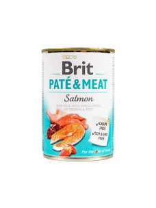 Вологий корм для собак Brit Pate & Meat Dog з лососем, 400 г