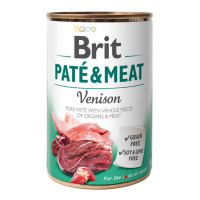 Вологий корм для собак Brit Pate & Meat Dog з олениною , 400 г