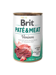 Вологий корм для собак Brit Pate & Meat Dog з олениною , 400 г