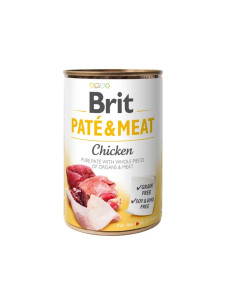 Вологий корм для собак Brit Pate & Meat Dog з куркою, 400 г