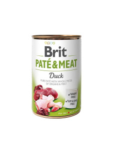 Вологий корм для собак Brit Pate & Meat Dog з качкою , 400 г