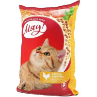 Сухой корм Мяу! для кошек с курицей, 11 кг
