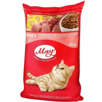 Сухой корм для кошек Мяу Мясо, рис, овощи 11 кг