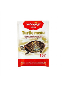 Корм для взрослых пресноводных черепах Аквариус Turtle Menu Sticks 10 г