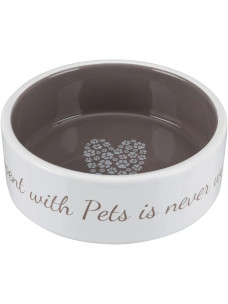 Миска керамическая для собак Trixie Pet's Home 0,8 л/16 см кремово-бежевая