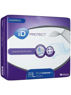 Пелюшки одноразові iD Protect Plus 60 × 90 см, 30 шт.