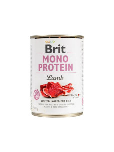 Вологий корм для собак Brit Mono Protein Dog (Бріт Моно Протеїн) з ягням, 400 г