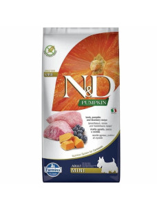 Сухой корм с ягненком для собак мелких пород Farmina N&D Pumpkin Dog Lamb & Blueberry Adult Mini, 7 кг