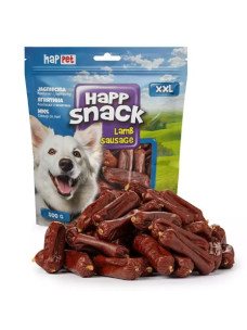 Ласощі для собак Happet сосиски з м'ясом ягняти, 500 г