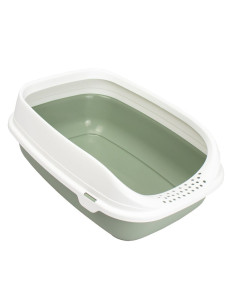 Туалет для кошек Beta Plus Small Light Green с рамкой 43×31×16 см
