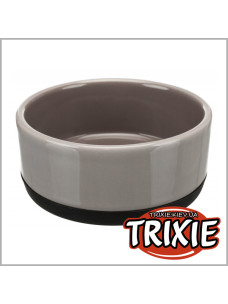 Миска керамическая с резиновой кромкой Trixie 0,75 л/16 см серая