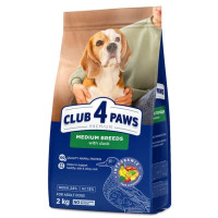 Корм для собак средних пород с уткой Club 4 Paws 2 кг