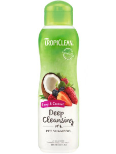 Зоошампунь глибокого очищення для собак і котів TropiClean Ягоди та кокос 355 мл