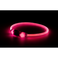 Светящийся ошейник для собак Happet с USB, размер L, красный, 70 см