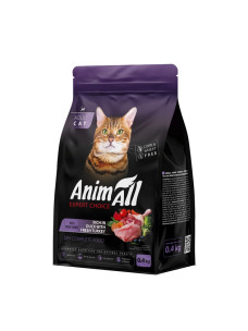 Корм для взрослых кошек с индейкой и уткой 400 г AnimAllм