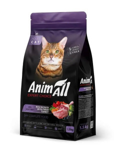 Корм для кошек с индейкой и уткой AnimAll 1,5 кг