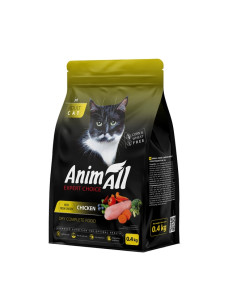 Корм сухой для кошек со свежей курицей AnimAll 400 г