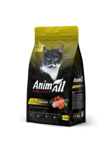Корм сухой для кошек с курицей AnimAll 1,5 кг