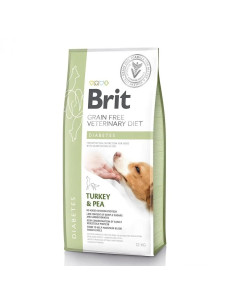 Корм сухий лікувальний для собак Brit GF VetDiets Dog Diabetes при цукровому діабеті, з індичкою та горохом, 12 кг