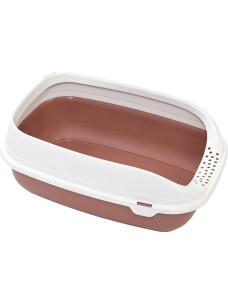 Туалет для кошек Beta Plus Maxi Bruno с рамкой 49×39×17 см