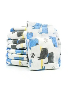 Подгузники для собак MISOKO&CO S, для сук и щенков, лимонные, 4-8 кг, 33-48 см, 12 шт.